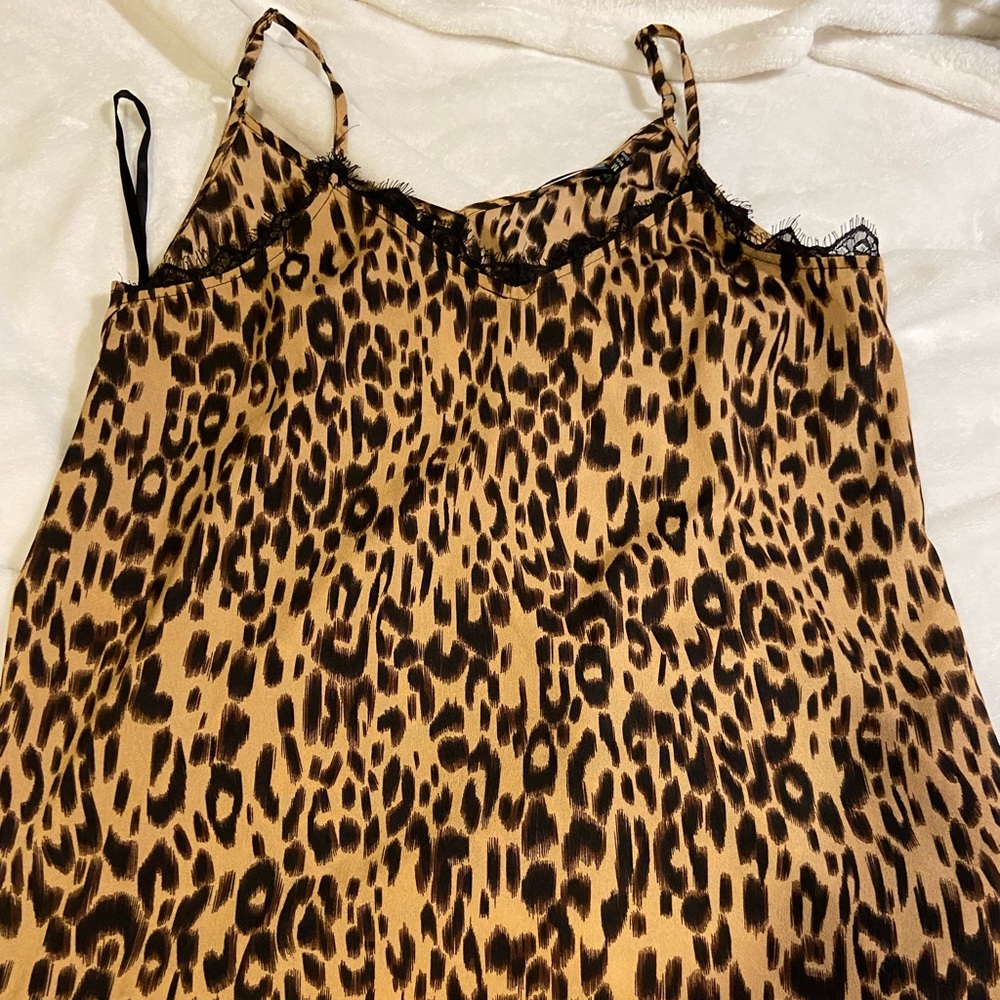 Tank top, cheetah print, Medium